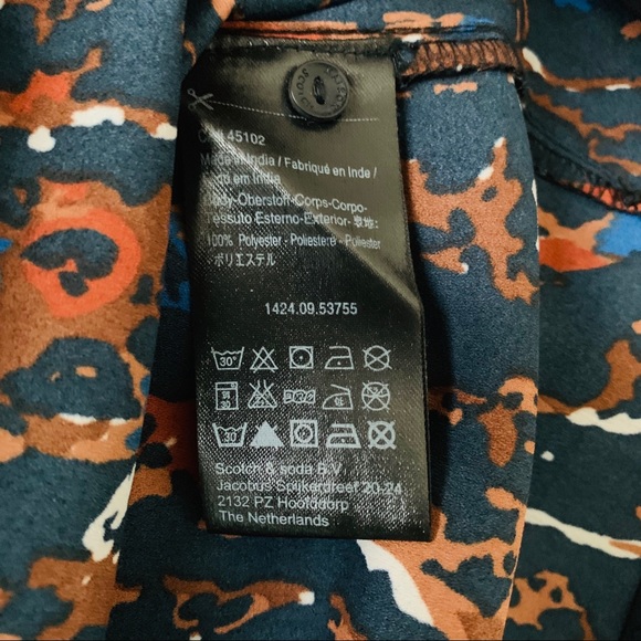 Maison Scotch Punk Radar Graphic Blouse P - Picture 4 of 6